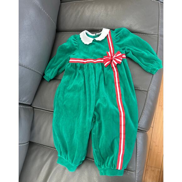 Vintage Heartstrings One Piece Holiday Outfit Sz. 24m - Picture 2 of 7
